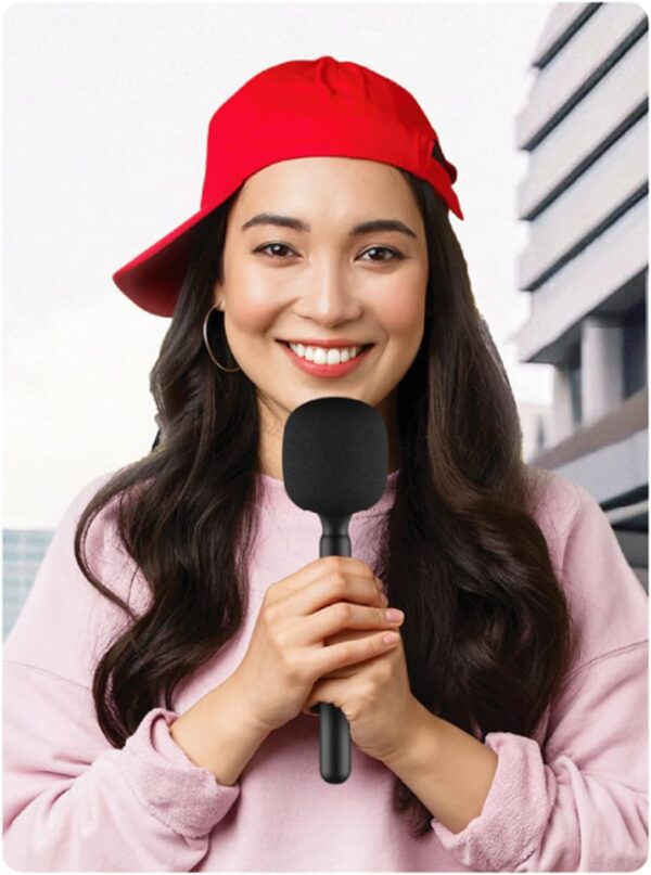 Découvrez la poignée de microphone portable ergonomique, légère et compatible. Commandez maintenant pour des enregistrements clairs en extérieur !