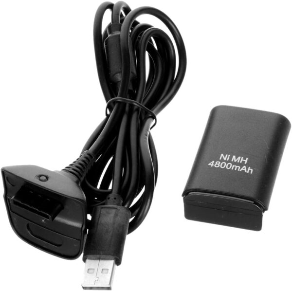 Prolongez vos sessions de jeu avec cette batterie rechargeable 4700mAh pour manette Xbox 360. Commandez maintenant pour jouer sans interruption !
