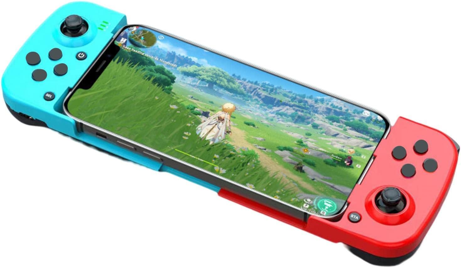Manette de jeu Bluetooth extensible pour smartphones - Confort et précision Découvrez la manette de jeu extensible avec gyroscope 6 axes. Confort, batterie longue durée et connexion Bluetooth. Achetez maintenant !
