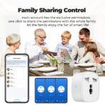 Prise intelligente Wi-Fi avec contrôle vocal et gestion énergie