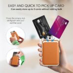 Portefeuille Magnétique Vegan Brun Doré avec Protection RFID