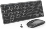 Découvrez le kit clavier et souris sans fil ultra fin avec batterie rechargeable et clic silencieux. Achetez maintenant pour un bureau épuré et efficace.