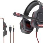 Découvrez le casque de jeu USB avec éclairage LED rouge pour un son immersif et un confort longue durée. Commandez-le dès maintenant !