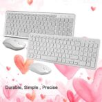 Clavier et souris sans fil ultra-fin Bluetooth silencieux