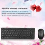 Clavier et souris sans fil ultra-fin Bluetooth silencieux