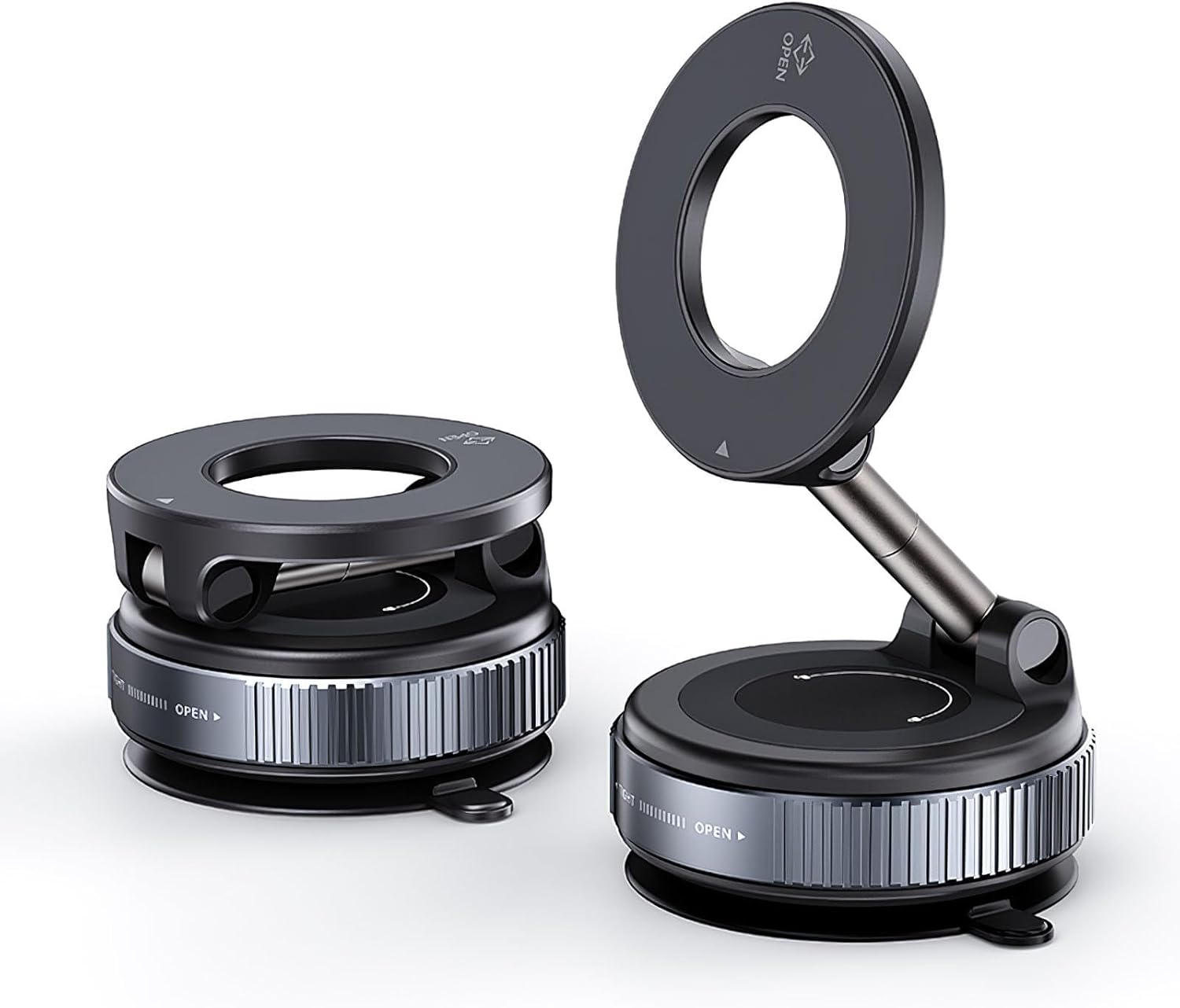 Support téléphone voiture rotatif pliable noir - adhérence forte Découvrez notre support téléphone voiture rotatif 360°, pliable et adhésif. Installez-le facilement et profitez d'une fixation solide. Achetez maintenant !