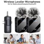Microphone lavalier sans fil dual avec réduction de bruit