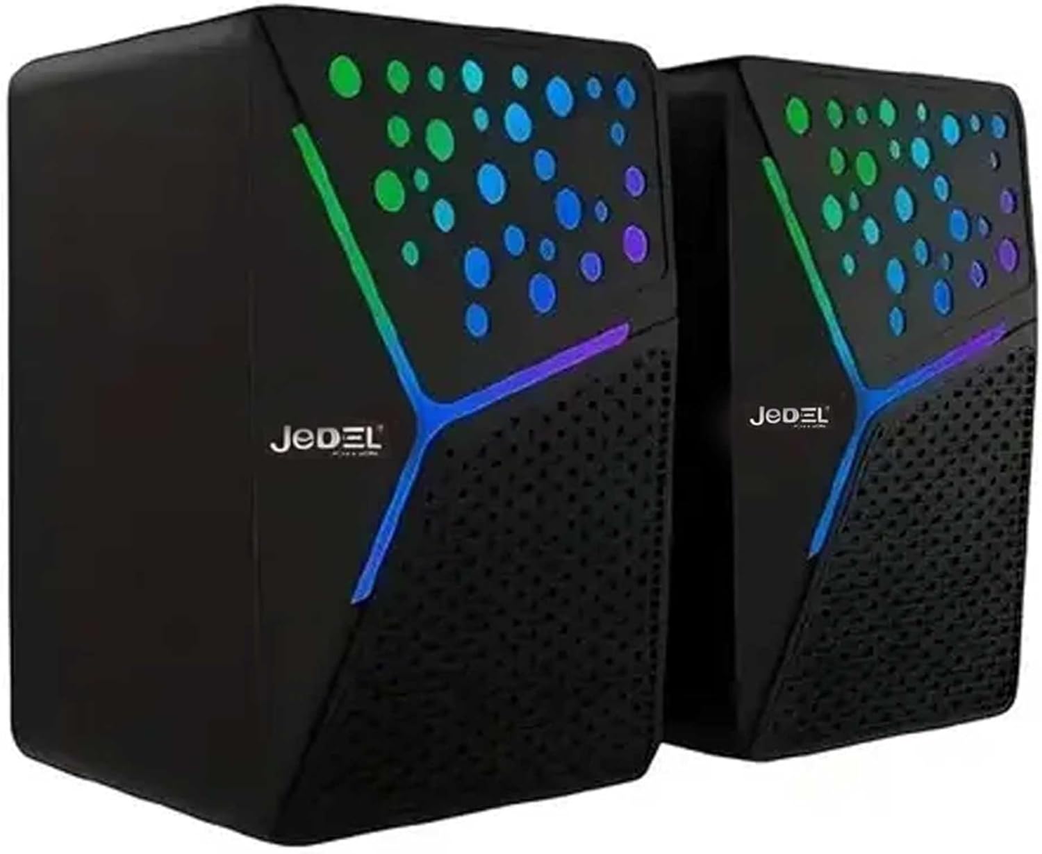 Enceintes USB bureau stéréo - Son puissant et éclairage RGB Découvrez nos enceintes USB stéréo au design moderne, son puissant et éclairage multicolore. Commandez pour un son clair au bureau ou à domicile !