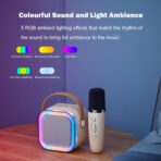 Machine Karaoké Portable Sans Fil Bluetooth 10W RGB