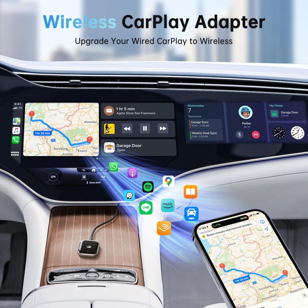Mettez à jour votre CarPlay filaire en sans fil facilement. Profitez d'une connexion rapide et fiable. Achetez votre adaptateur sans fil CarPlay dès maintenant !