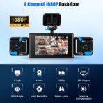 Découvrez la caméra embarquée 4 canaux avec vision nocturne et écran 3 pouces. Sécurisez vos trajets, captez chaque détail. Achetez-la maintenant !