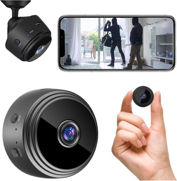 Surveillez intérieur et extérieur avec notre mini caméra espion HD. Détection de mouvement, vision nocturne et notifications en temps réel. Achetez maintenant!