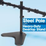 Support moniteur double écran VESA robuste et réglable