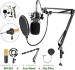 Carte son V8 avec micro condensateur - Kit d'enregistrement studio