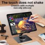 Découvrez le support pliable en métal avec rotation 360° pour smartphone et tablette. Améliorez votre ergonomie dès aujourd'hui !