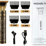 Découvrez la tondeuse électrique vintage, lame titane pour coupe précise cheveux et barbe. Rechargeable et silencieuse. Achetez-la maintenant !