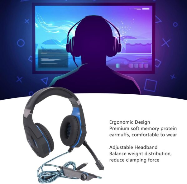 Découvrez ce casque de jeu avec son surround et microphone ajustable. Profitez d'un confort optimal et d'une immersion totale. Achetez maintenant!