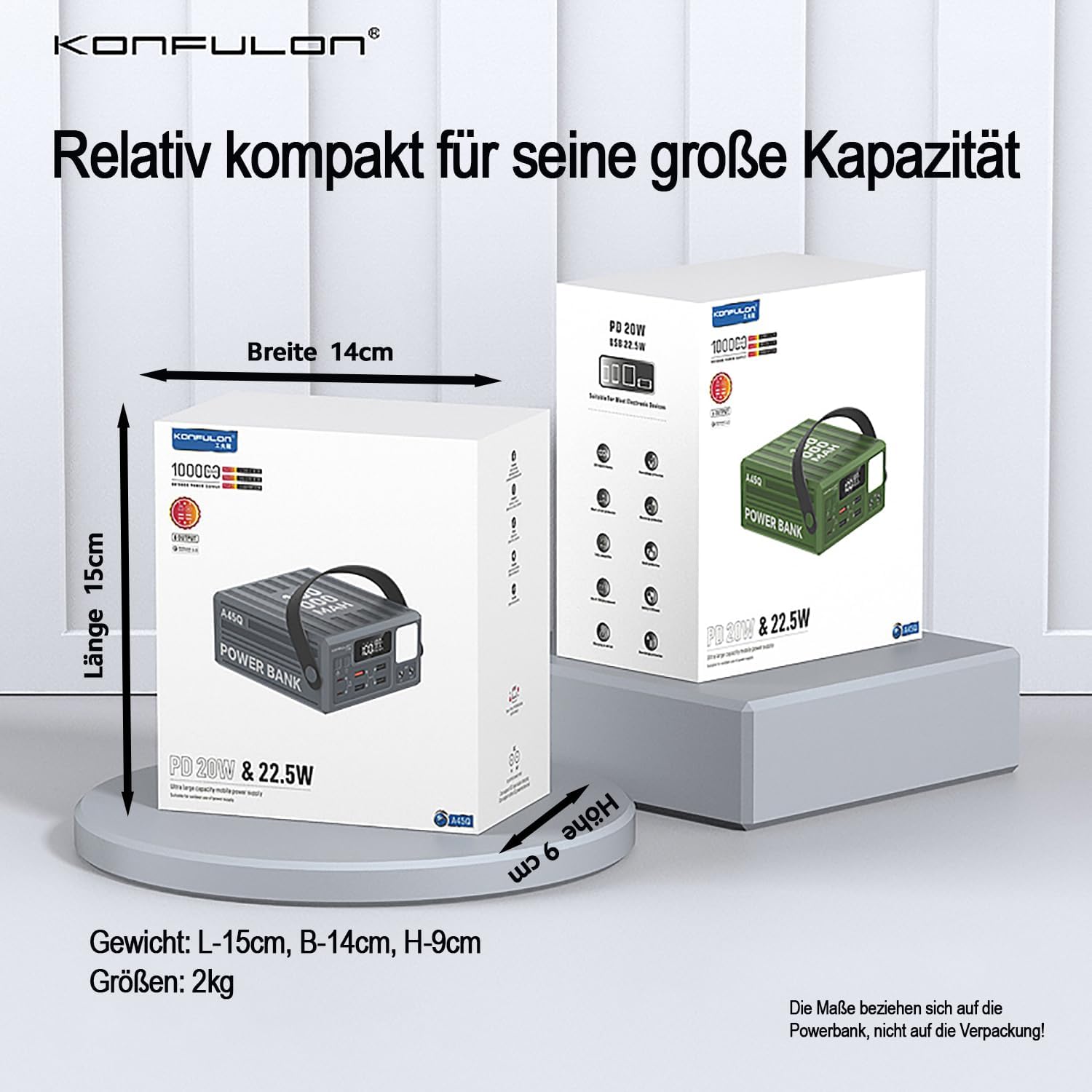 Powerbank haute capacité avec charge rapide et écran LCD Découvrez notre powerbank haute capacité à charge rapide et multiples sorties. Idéale pour voyager, avec écran LCD et design résistant. Achetez maintenant !