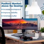 Support moniteur double écran VESA robuste et réglable