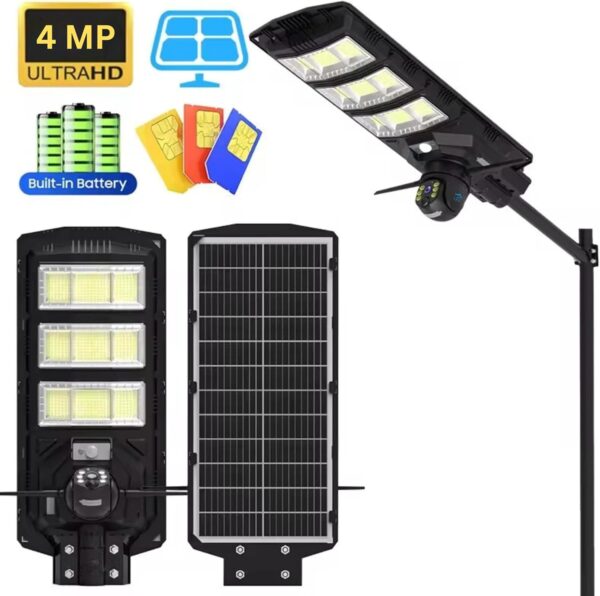 Sécurisez votre extérieur avec notre éclairage solaire HD. Détection d'intrusion et vidéosurveillance en temps réel. Profitez d'une sécurité intelligente dès maintenant.