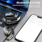 Écouteurs Bluetooth sans fil ouverts IPX5 - Son et confort