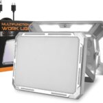 Découvrez ce projecteur LED rechargeable portable, résistant aux intempéries. Parfait pour camping et travaux extérieurs. Achetez-le maintenant!