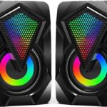 Découvrez ce haut-parleur PC USB compact avec lumière LED multicolore. Son stéréo immersif pour PC, tablette. Commandez-le et profitez d’un son de qualité !
