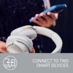 Casque Bluetooth Avec Réduction de Bruit Active - Blanc