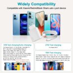 Chargez rapidement vos Redmi et POCO avec cet adaptateur USB C 33W. Sécurisé, efficace, avec câble d'1m. Achetez-le dès maintenant !