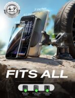 Support Téléphone Auto Métal Ultra Durable avec Rotation 300°